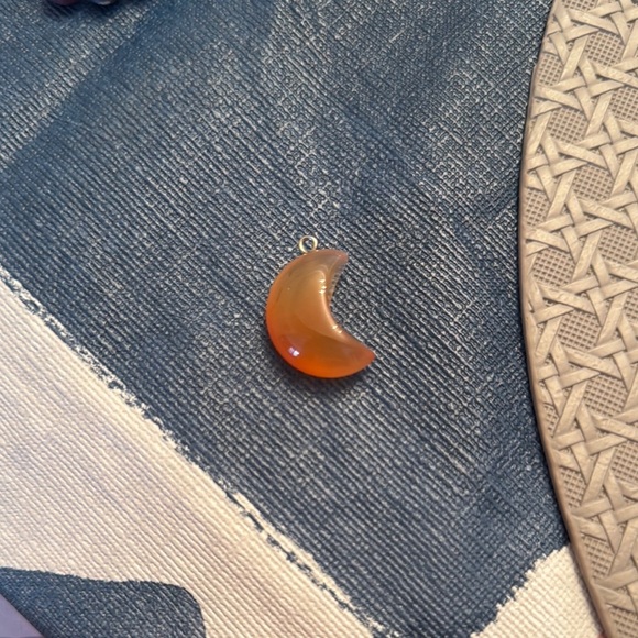 Carnelian Crescent Pendant - Picture 2 of 2